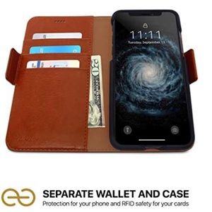 Dreem Fibonacci 2-in-1 Wallet-Case for Apple iPhone 6 /6s Plus in Chocolate